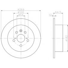 8DD 355 104-061 HELLA PAGID Тормозной диск