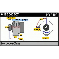0 123 340 007 BOSCH Генератор