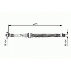 1 987 476 785 BOSCH Тормозной шланг