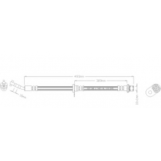 3448 REMKAFLEX Тормозной шланг