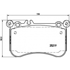 MDB3198 MINTEX Комплект тормозных колодок, дисковый тормоз