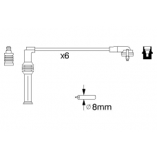 0 986 356 870 BOSCH Комплект проводов зажигания