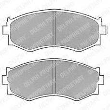 LP916 DELPHI Комплект тормозных колодок, дисковый тормоз