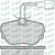 05P1079 LPR Комплект тормозных колодок, дисковый тормоз