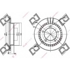 BD1236 DJ PARTS Тормозной диск