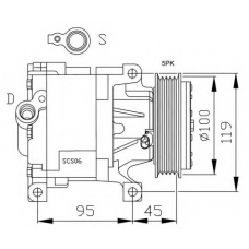 32183G NRF Компрессор, кондиционер