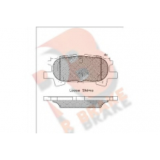 RB1751 R BRAKE Комплект тормозных колодок, дисковый тормоз