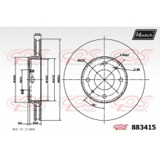 883415.0000 MAXTECH Тормозной диск