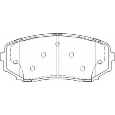 FD7517A NECTO Комплект тормозных колодок, дисковый тормоз