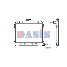 151370N AKS DASIS Радиатор, охлаждение двигателя