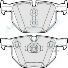 PAD1643 APEC Комплект тормозных колодок, дисковый тормоз