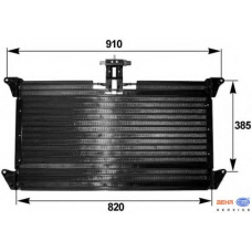 8FC 351 300-181 HELLA Конденсатор, кондиционер