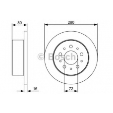 0 986 479 399 BOSCH Тормозной диск