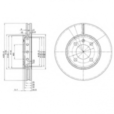 BG3694 DELPHI Тормозной диск