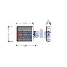 049006N AKS DASIS Теплообменник, отопление салона
