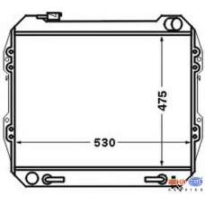 8MK 376 724-551 HELLA Радиатор, охлаждение двигателя