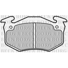 BBP1018 BORG & BECK Комплект тормозных колодок, дисковый тормоз