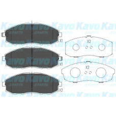 KBP-3003 KAVO PARTS Комплект тормозных колодок, дисковый тормоз