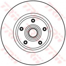 DF1685S TRW Тормозной диск