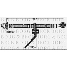 BBH7435 BORG & BECK Тормозной шланг