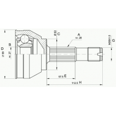 CVJ5018.10 OPEN PARTS Шарнирный комплект, приводной вал