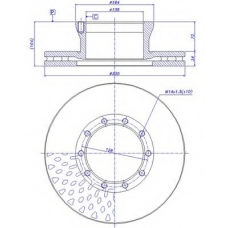 150.230 CAR Тормозной диск