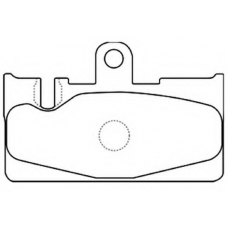 AKD-1456 ASVA Комплект тормозных колодок, дисковый тормоз