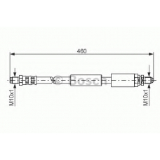 1 987 481 114 BOSCH Тормозной шланг