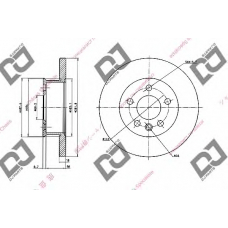 BD1846 DJ PARTS Тормозной диск