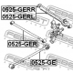 0525-GERL<br />FEBEST<br />Рычаг независимой подвески колеса, подвеска к...