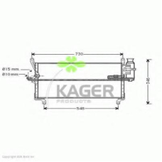 94-6405 KAGER Конденсатор, кондиционер