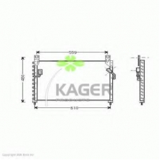 94-6119 KAGER Конденсатор, кондиционер
