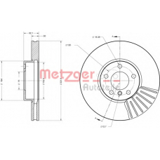 6110671 METZGER Тормозной диск