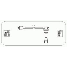 JP172 JANMOR Комплект проводов зажигания