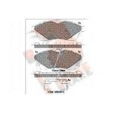 RB2144 R BRAKE Комплект тормозных колодок, дисковый тормоз