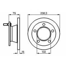 0 986 478 357 BOSCH Тормозной диск