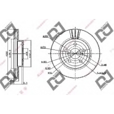 BD1820 DJ PARTS Тормозной диск