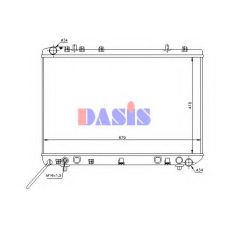 510004N AKS DASIS Радиатор, охлаждение двигателя