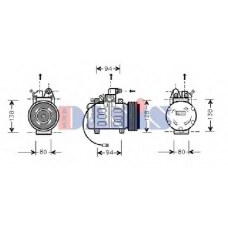 850900N AKS DASIS Компрессор, кондиционер