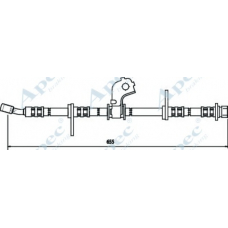 HOS3437 APEC Тормозной шланг