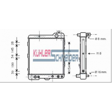 1338201 KUHLER SCHNEIDER Радиатор, охлаждение двигател