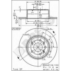 BS 7585 BRECO Тормозной диск