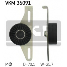 VKM 36091 SKF Натяжной ролик, поликлиновой  ремень