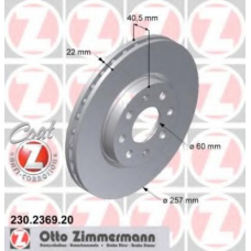 230.2369.20 ZIMMERMANN Тормозной диск