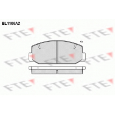 BL1106A2 FTE Комплект тормозных колодок, дисковый тормоз