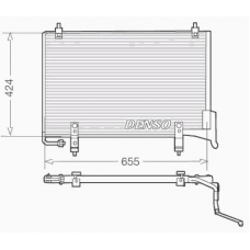 DCN11004 DENSO Конденсатор, кондиционер