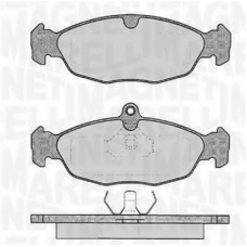 363916060208 MAGNETI MARELLI Комплект тормозных колодок, дисковый тормоз