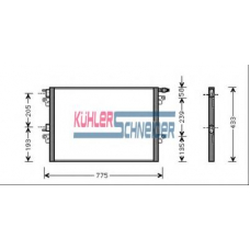 0924001 KUHLER SCHNEIDER Конденсатор, кондиционер