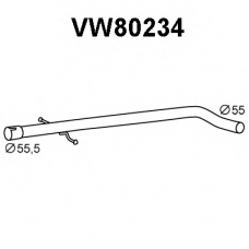 VW80234 VENEPORTE Труба выхлопного газа