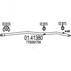 01.41380 MTS Труба выхлопного газа